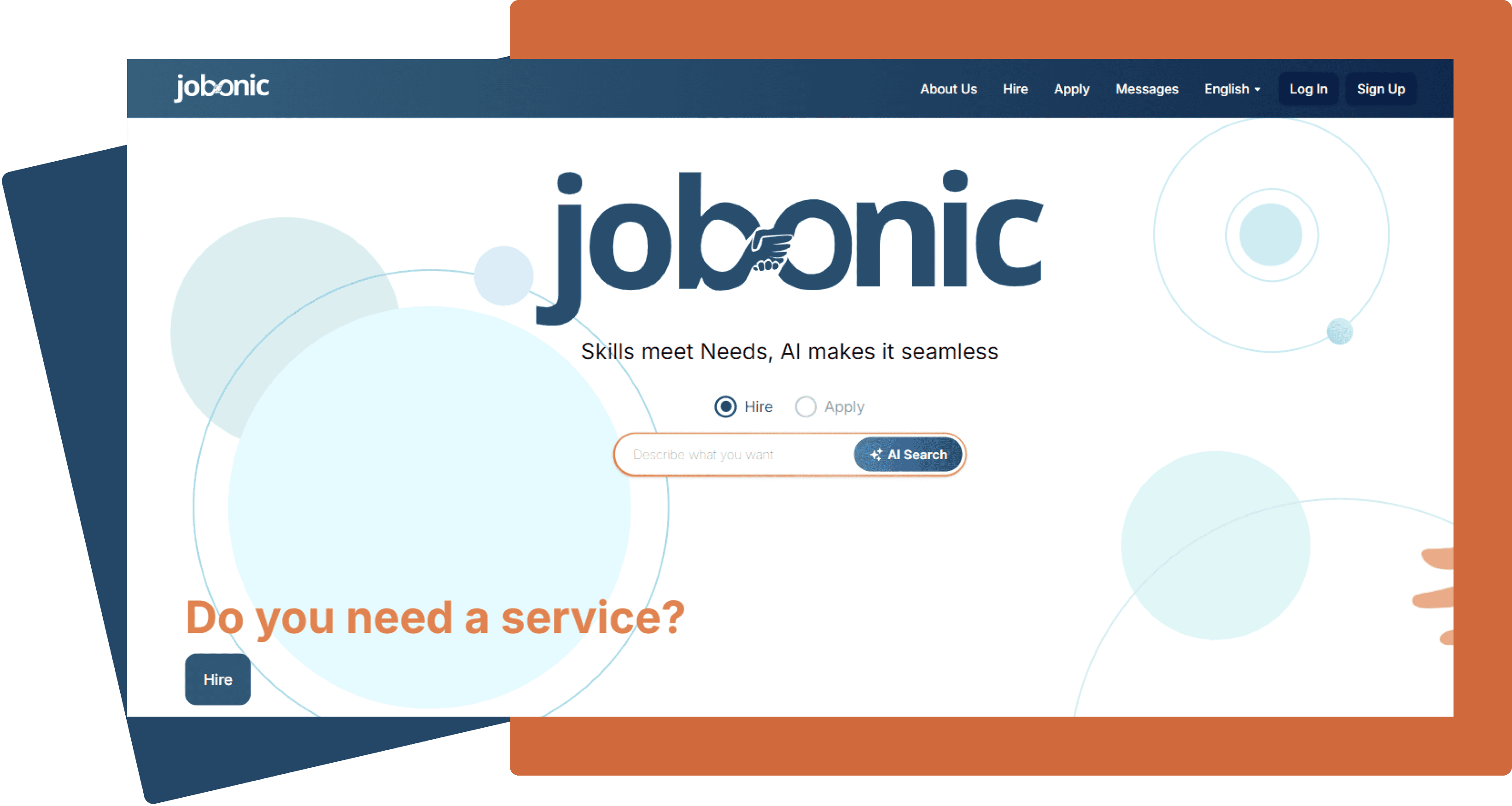 Job platform main hero image